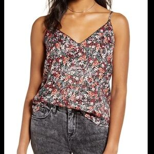 BP Floral Satin Tank